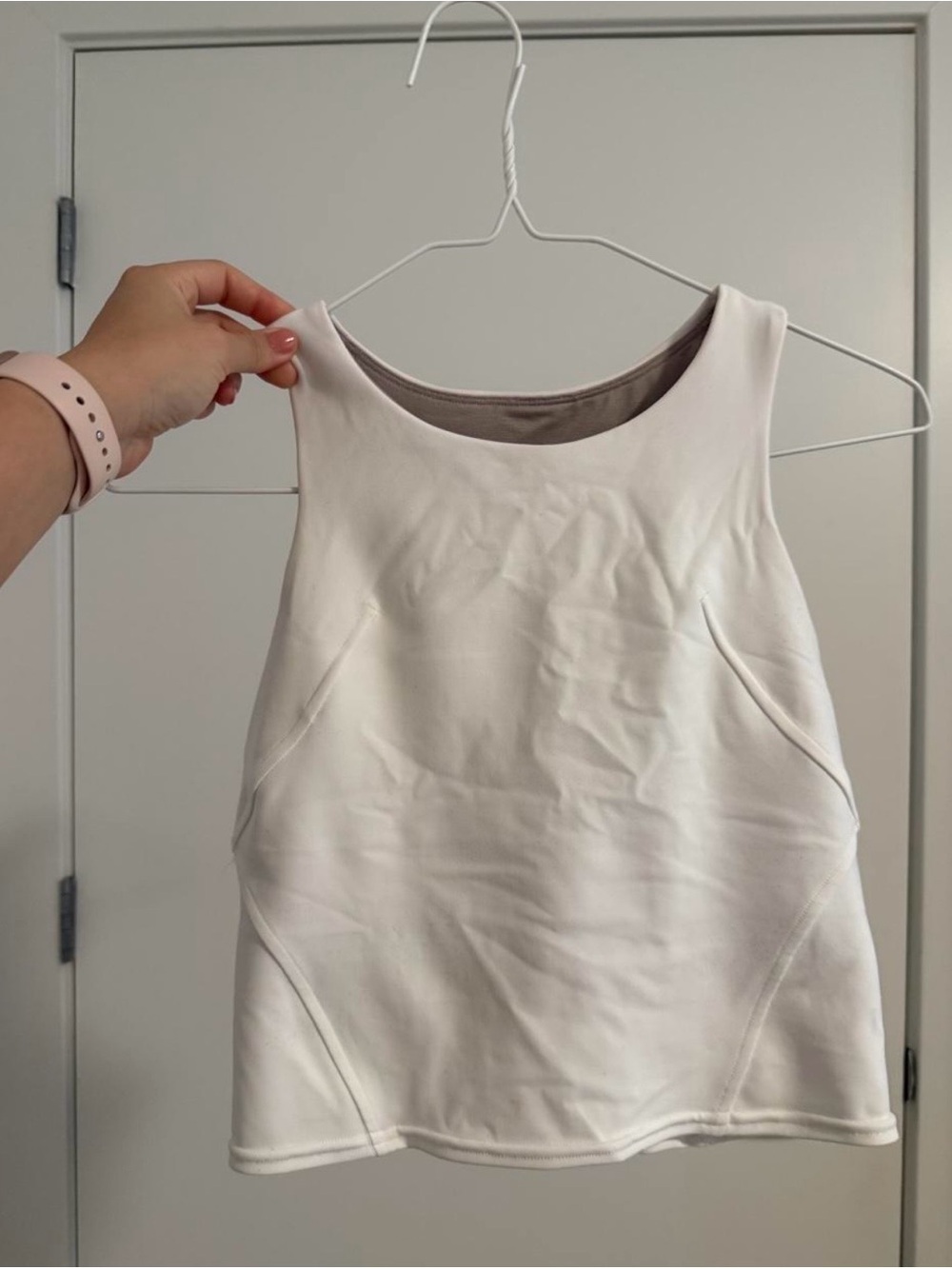 lululemon athletica Cream Sleeveless Athletic Tank